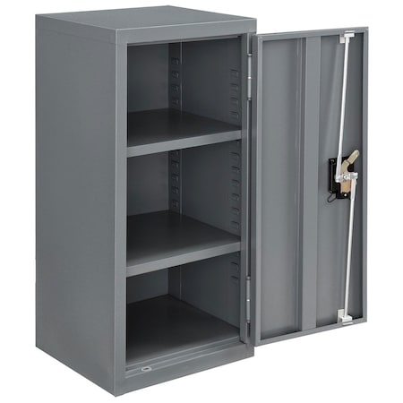 Global Industrial Assembled Wall Storage Cabinet, 13-3/4x12-3/4x30, Gray 269874GY